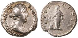 Ancient Coins - Faustina II Junior AR Denarius, About Very Fine, 147 - 154 C.E.