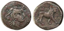 Ancient Coins - Juba I, Kings of Numidia AE Unit, RARE!, VF, 60 - 46 B.C.E.