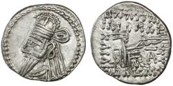 Ancient Coins - Osroes II AR Drachm, Parthian Kings, Extremely Fine, 190 C.E.