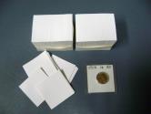 Us Coins - White Acid-Free Insert Cards for 2 x 2 SAFLIPs - pack of 500