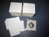Us Coins - White Acid-Free Insert Cards for 2 1/2 x 2 1/2 SAFLIPs - pack of 500