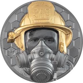 Mints - FIREFIGHTER Real Heroes 5 Oz Gold Coin 500$ Cook Islands 2021