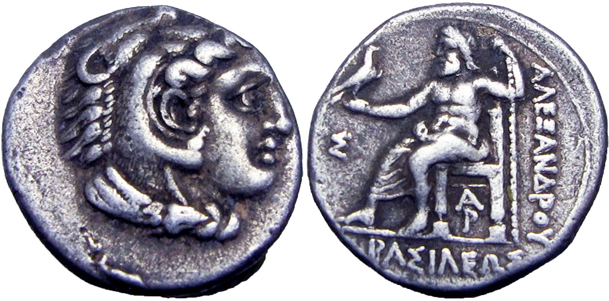 ●ALEXANDER THA GREAT 極レア Alexander III the Great (336-323 BC). AR hemidrachm, Rare