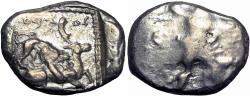 Ancient Coins - Cyprus, Kition AR Stater. Azbaal, circa 449-425 BC.