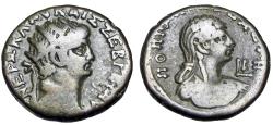 Ancient Coins - EGYPT, Alexandria. Nero, with Poppaea. AD