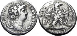 Ancient Coins - Nero AR Tetradrachm. Antioch, AD 63.