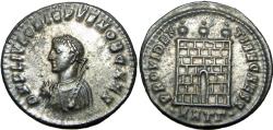 Ancient Coins - Crispus, Caesar, Silvered AE Follis.
