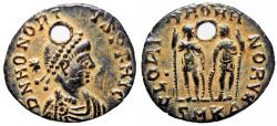 Ancient Coins - Theodosius II, Cyzicus, AE3. 408-423 AD