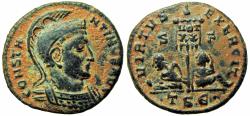 Ancient Coins - Constantine I Æ Follis. Aquileia, AD
