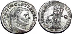Ancient Coins - Diocletian. Follis; Diocletian; 284-305 AD, Rome, c. 302-3 AD.
