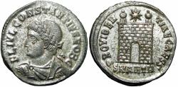 Ancient Coins - Constantine II AE follis. Antioch , AD 330 and 334. Very rare.