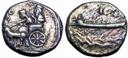 Ancient Coins - Phoenicia. Sidon. King Abd astart II. c. 342-333 BC. Extremely rare.