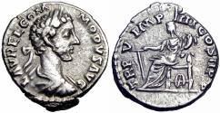Ancient Coins - Commodus. AD 177-192. AR Denarius .