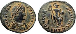 Ancient Coins - Theodosius AE3. 378-383 AD.