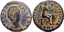 Ancient Coins - Aelia Flaccilla. Augusta, AD 379-386/8.
