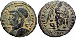Ancient Coins - Maxentius Æ Half Nummus. Ostia, AD 310-312.
