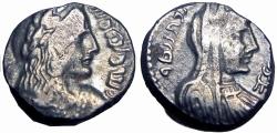 Ancient Coins - NABATAEA. Malichos II, with Shaqilat. AD 40-70.