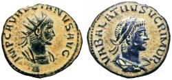 Ancient Coins - Aurelian, with Vabalathus. AD 270-275.