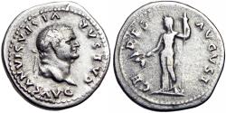 Ancient Coins - Vespasian (AD 69-79). AR denarius.