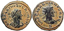 Ancient Coins - Aurelian, with Vabalathus. AD 270-275.