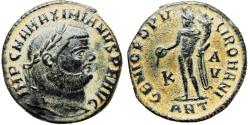 Ancient Coins - Maximianus Herculeus (286-310), Follis,Antiochia, 4th officina, AD 300-301,