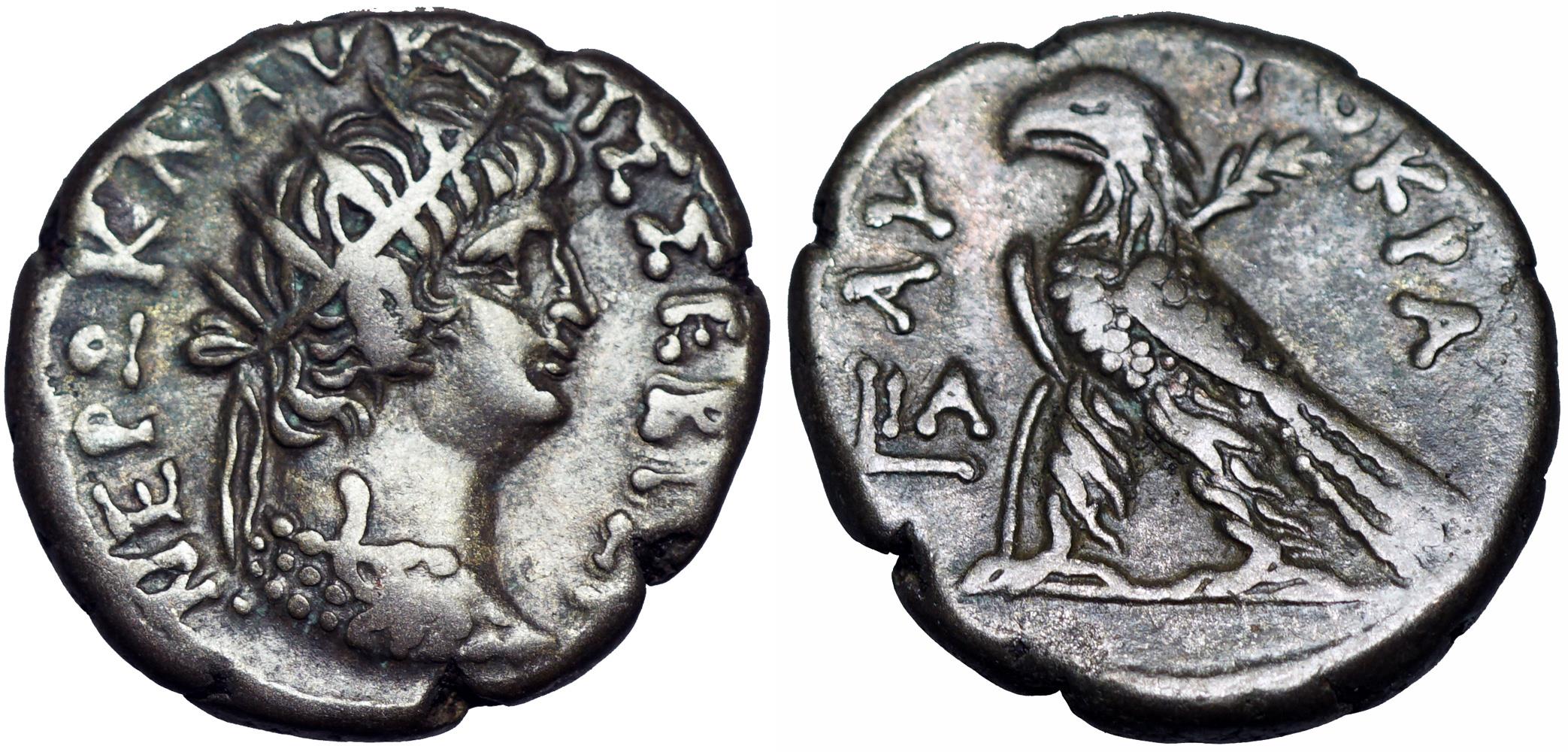 EGYPT, Alexandria. Nero. AD 5468. Tetradrachm . Roman Imperial Coins