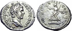 Ancient Coins - Caracalla Denarius. 211 AD.