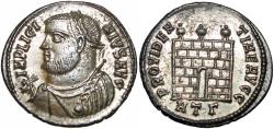 Ancient Coins - Licinius I. AD 308-324. Æ silvered Follis