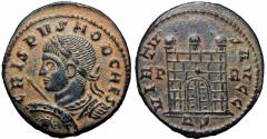 Ancient Coins - Crispus. A.D. 317-326. AE follis, Rome, Very rare