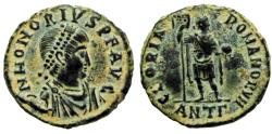 Ancient Coins - Honorius. A.D. 393-423. Æ (22 mm, 6.67 g, 11 h). Antioch, A.D.