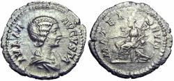 Ancient Coins - Julia Domna (AD 193-217). AR denarius.