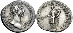 Ancient Coins - Hadrian. AD 117-138. AR Denarius.