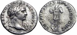 Ancient Coins - Trajan. AD 98-117. AR Denarius.