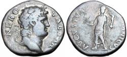 Ancient Coins - Nero augustus, 54 – 68. Denarius circa 64-65. Rare.