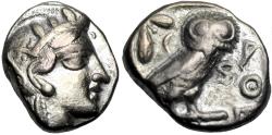 Ancient Coins - Eastren imitating Athens, AR Tetradrachm. Circa 454-404 BC.