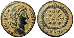 Ancient Coins - Constans AD 337-350. AlexandriaFollis Æ14 mm,