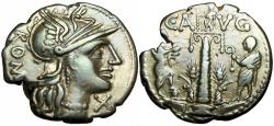 Ancient Coins - ROMAN REPUBLIC. C. Minucius Augurinus (135 BC)