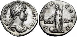 Ancient Coins - Hadrian. AD 117-138. AR Denarius.