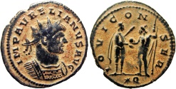 Ancient Coins - Aurelian. AD 270-275. lovely patina.