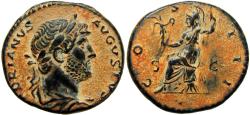 Ancient Coins - Hadrian. AD 117-138. Æ Semis, Bold and stunning example !!!