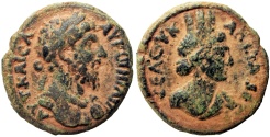 Ancient Coins - Biblical, Decapolis. Abila. Marcus Aurelius. AD 161-180.