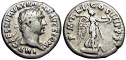 Ancient Coins - Trajan. AD 98-117. AR Denarius.