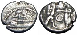 Ancient Coins - SAMARIA. Circa 375-333 BC. AR Obol, unpublished.