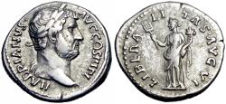 Ancient Coins - Hadrian. AD 117-138. AR Denarius.