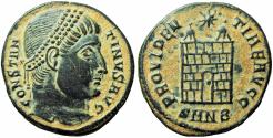 Ancient Coins - Constantine I Æ Nummus. Antioch, AD 327-328.