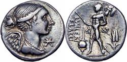 Ancient Coins - L. Valerius Flaccus. 108-107 BC. 