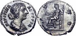Ancient Coins - FAUSTINA Jr., wife of Marcus Aurelius. Stunning example !!!