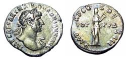 Ancient Coins - Hadrian. AD 117-138. AR Denarius (19mm, 3.27.g, 6h).