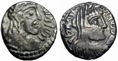 Ancient Coins - NABATAEA. Rabbell II, with Gamilat. AD 70-106. intresting undated issue .