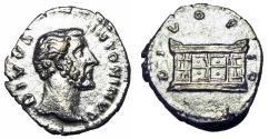 Ancient Coins - Divus Antoninus Pius. Died AD 161. AR Denarius (17mm,2.84 g, 6h). Commemorative issue.
